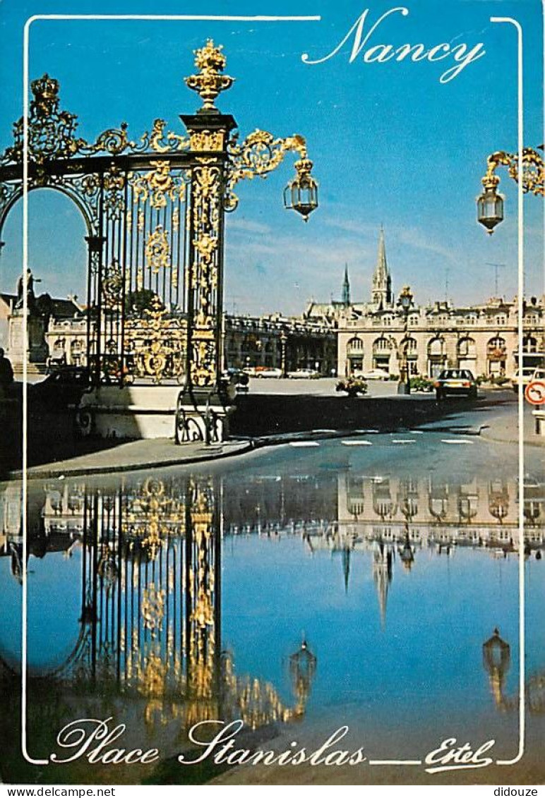 54 - Nancy - La Place Stanislas - Grilles En Fer Forgé De Jean Lamour - Automobiles - CPM - Voir Scans Recto-Verso - Nancy