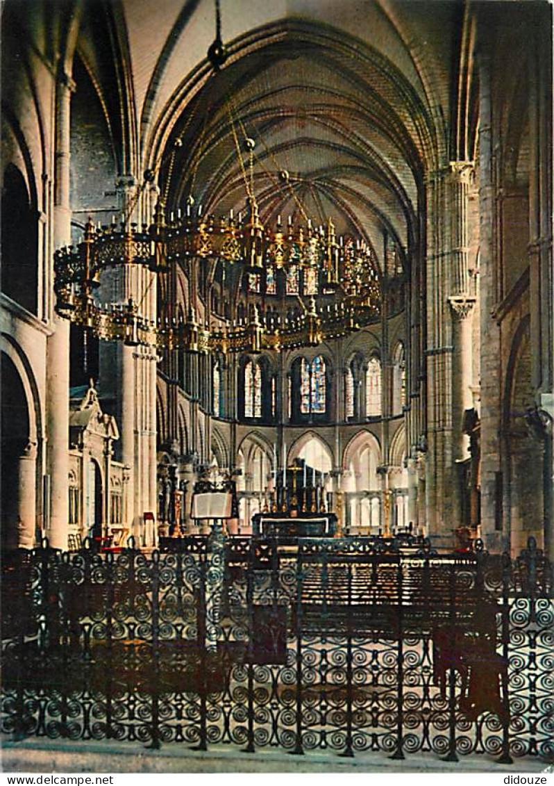51 - Reims - Intérieur De La Basilique Saint Rémi - Le Chœur Et Le Luminaire à 96 Bougies - CPM - Carte Neuve - Voir Sca - Reims