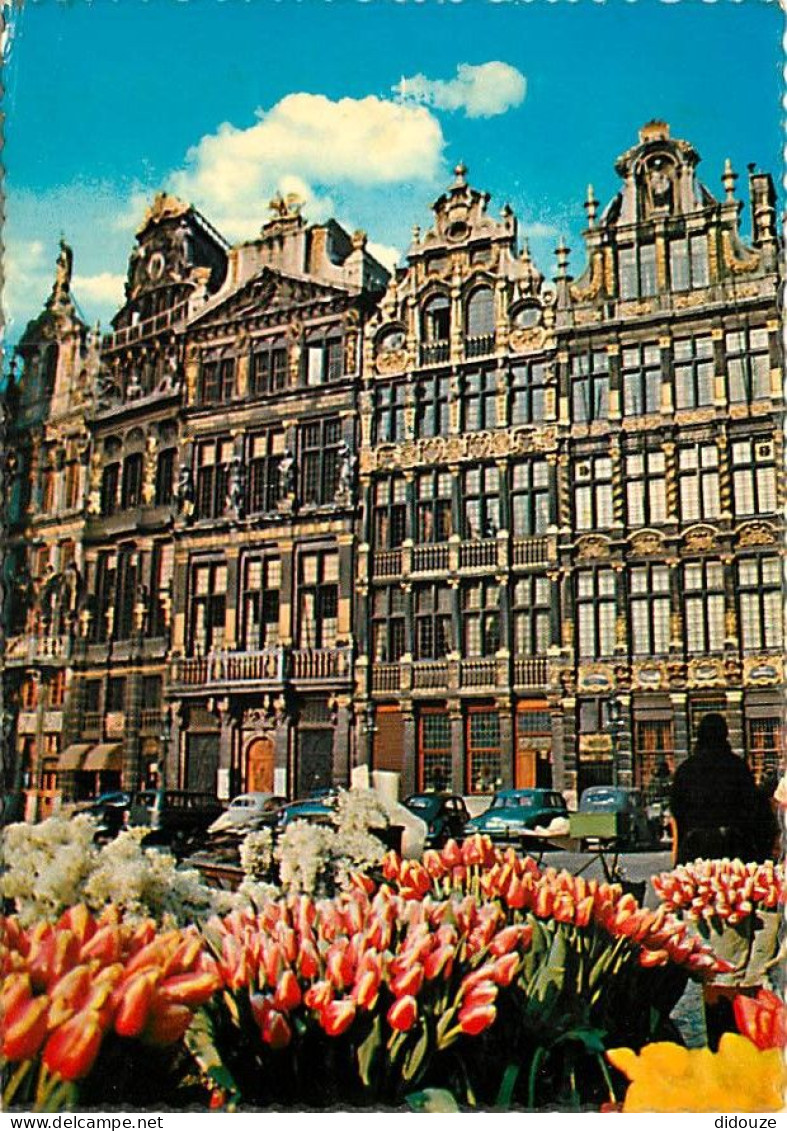 Belgique - Bruxelles - Brussels - Un Coin De La Grand'Place - Fleurs - Automobiles - Carte Neuve - CPM - Voir Scans Rect - Squares