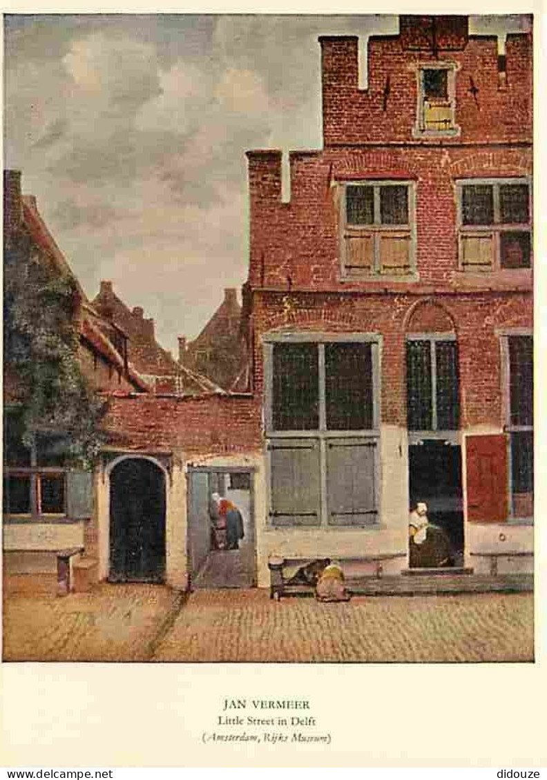 Art - Peinture - Jan Vermeer - Little Street In Delft - Amsterdam - Rijksmuseum - Carte Neuve - CPM - Voir Scans Recto-V - Schilderijen