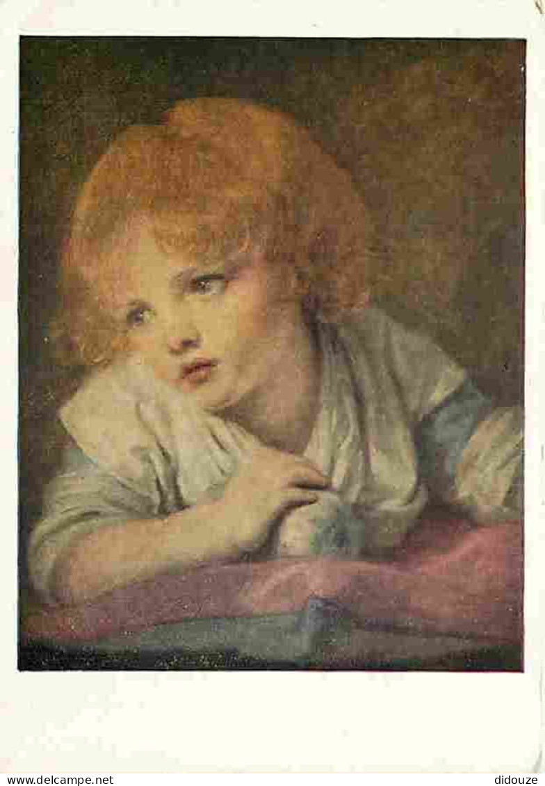 Art - Peinture - Jean Baptiste Greuze - A Child With An Apple - CPM - Voir Scans Recto-Verso - Schilderijen
