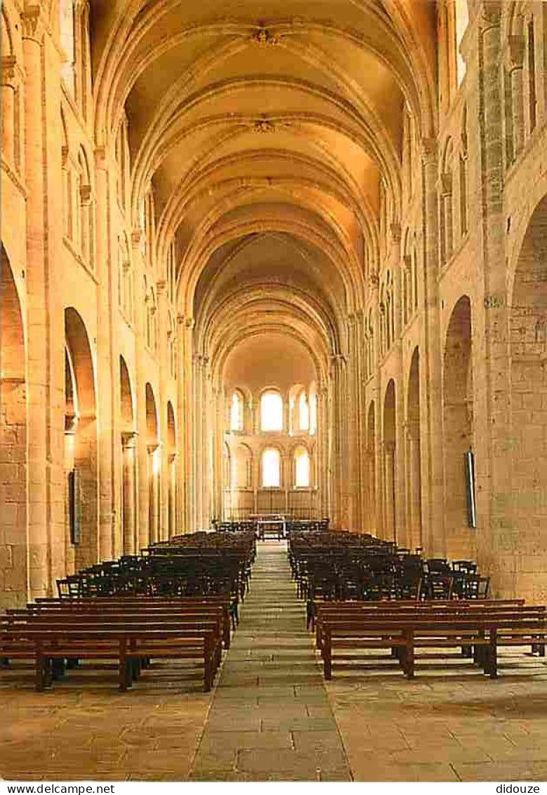 50 - Lessay - Abbaye Romane De Sainte-Trinité - L'église Abbatiale - La Nef Et Le Choeur - Carte Neuve - CPM - Voir Scan - Autres & Non Classés
