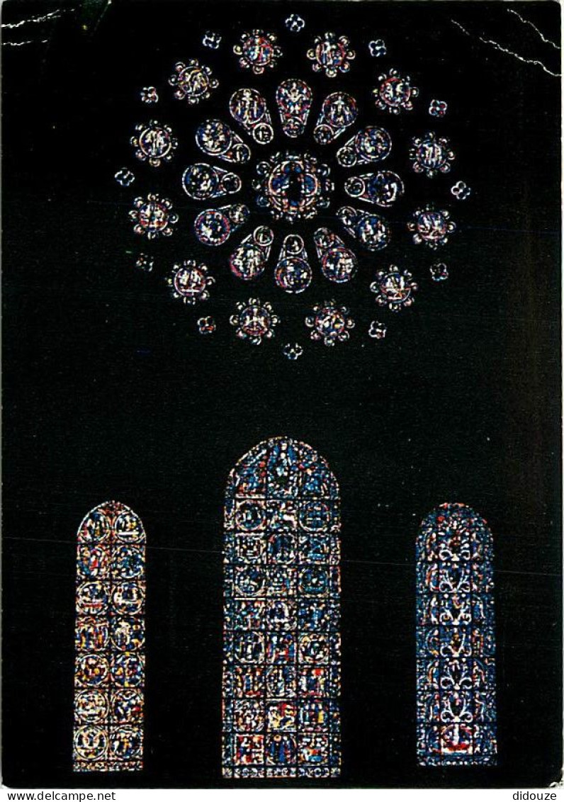 28 - Chartres - Intérieur De La Cathédrale Notre Dame - Vitraux Religieux - Verrières (XIIe Siècle) - Rose Occidentale ( - Chartres