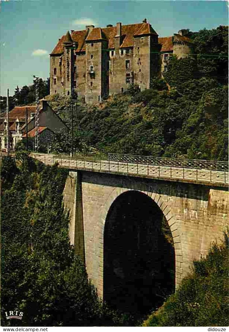 23 - Boussac - Le Pont Sur La Petite Creuse - Le Château - Flamme Postale De Gouzon - CPM - Voir Scans Recto-Verso - Boussac