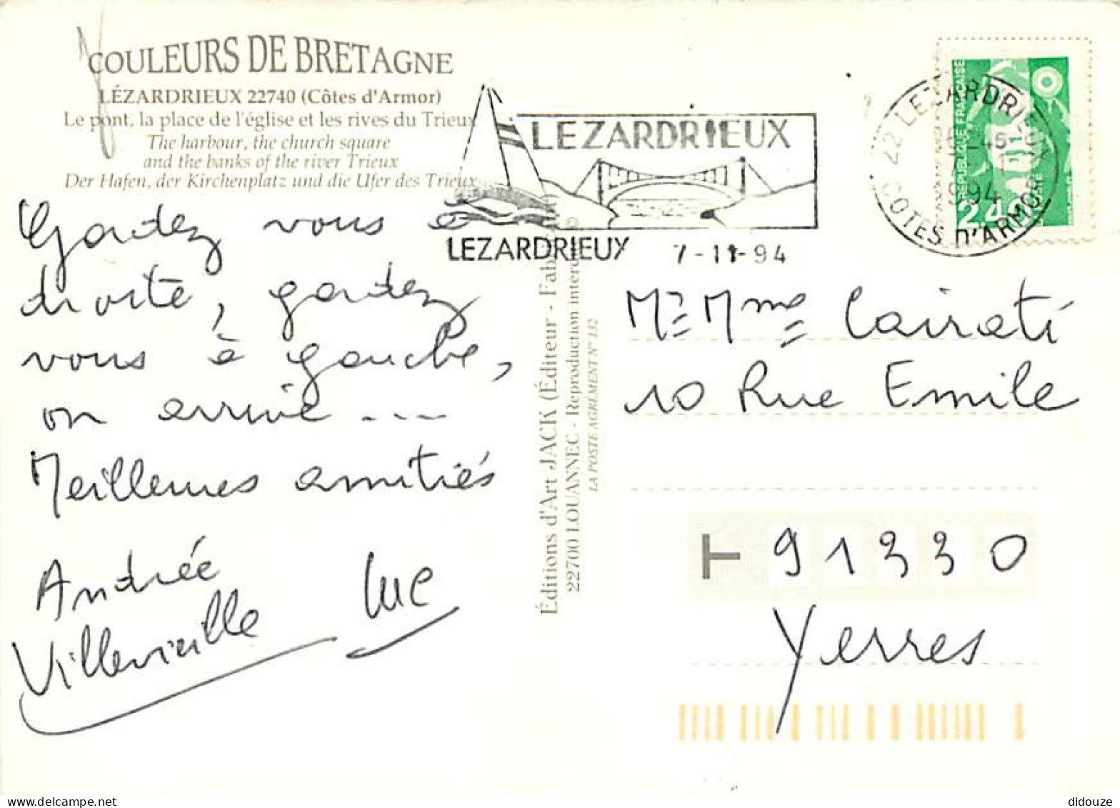 22 - Lézardrieux - Multivues - Flamme Postale De Lézardrieux - CPM - Voir Scans Recto-Verso - Andere & Zonder Classificatie