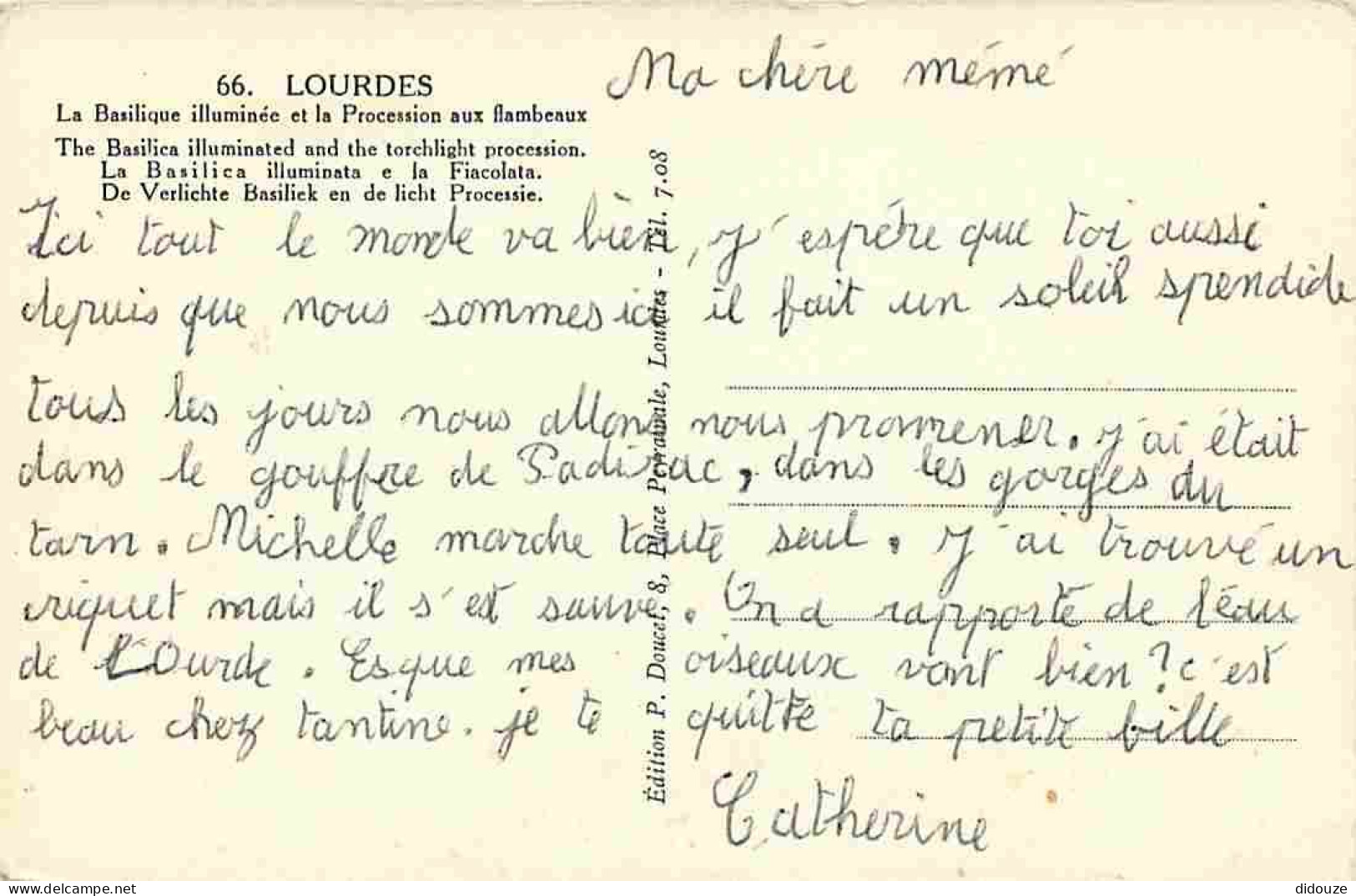 65 - Lourdes - Ville Connue Pour Son Pèlerinage Chrétien - CPA - Voir Scans Recto-Verso - Lourdes