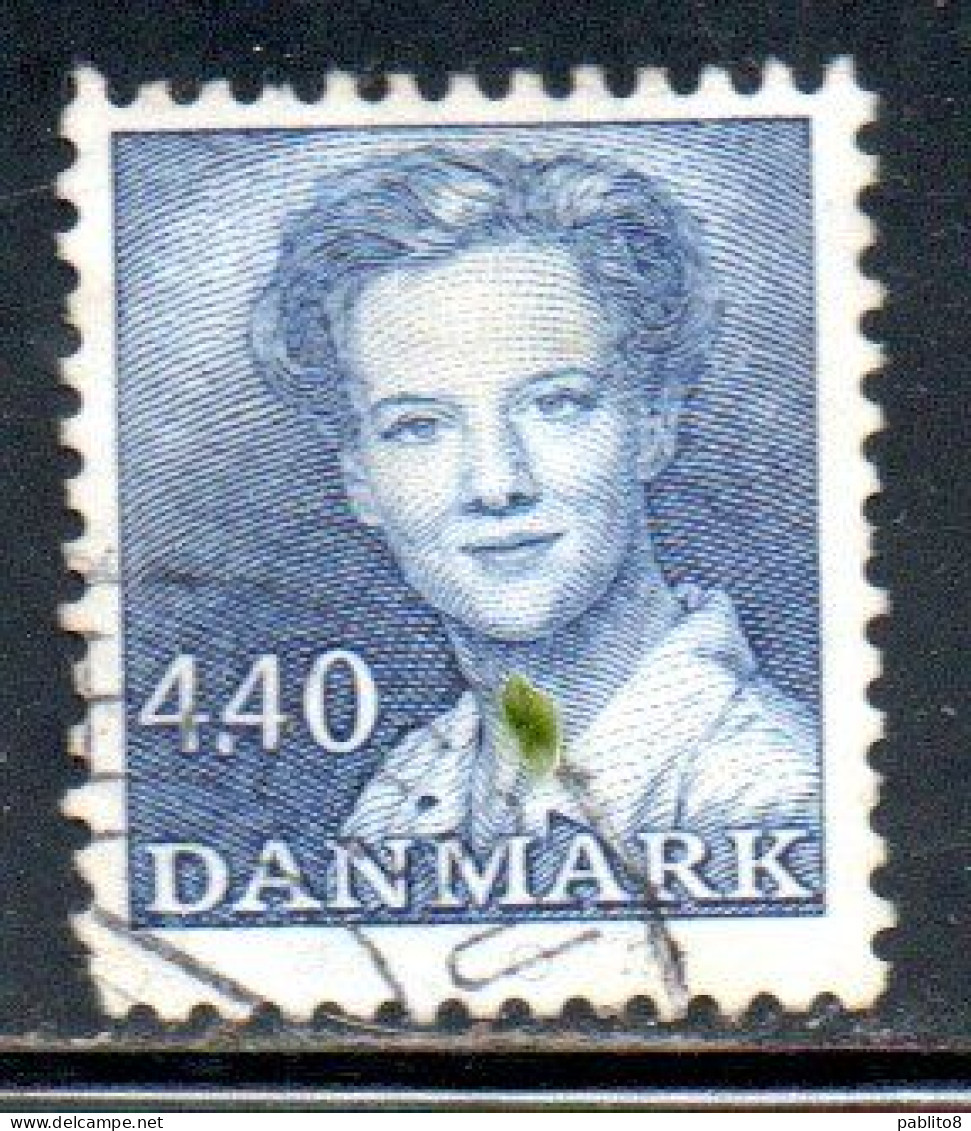 DANEMARK DANMARK DENMARK DANIMARCA 1986 1990 1989 QUEEN MARGRETHE II 4.40k USED USATO OBLITERE - Used Stamps