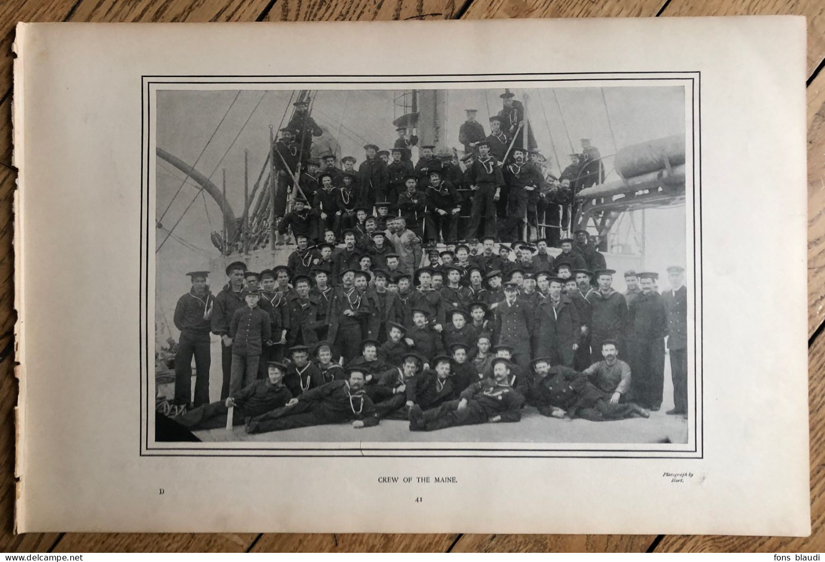 1900 - Iconographie - L'équipage Du USS Maine - - Bateaux