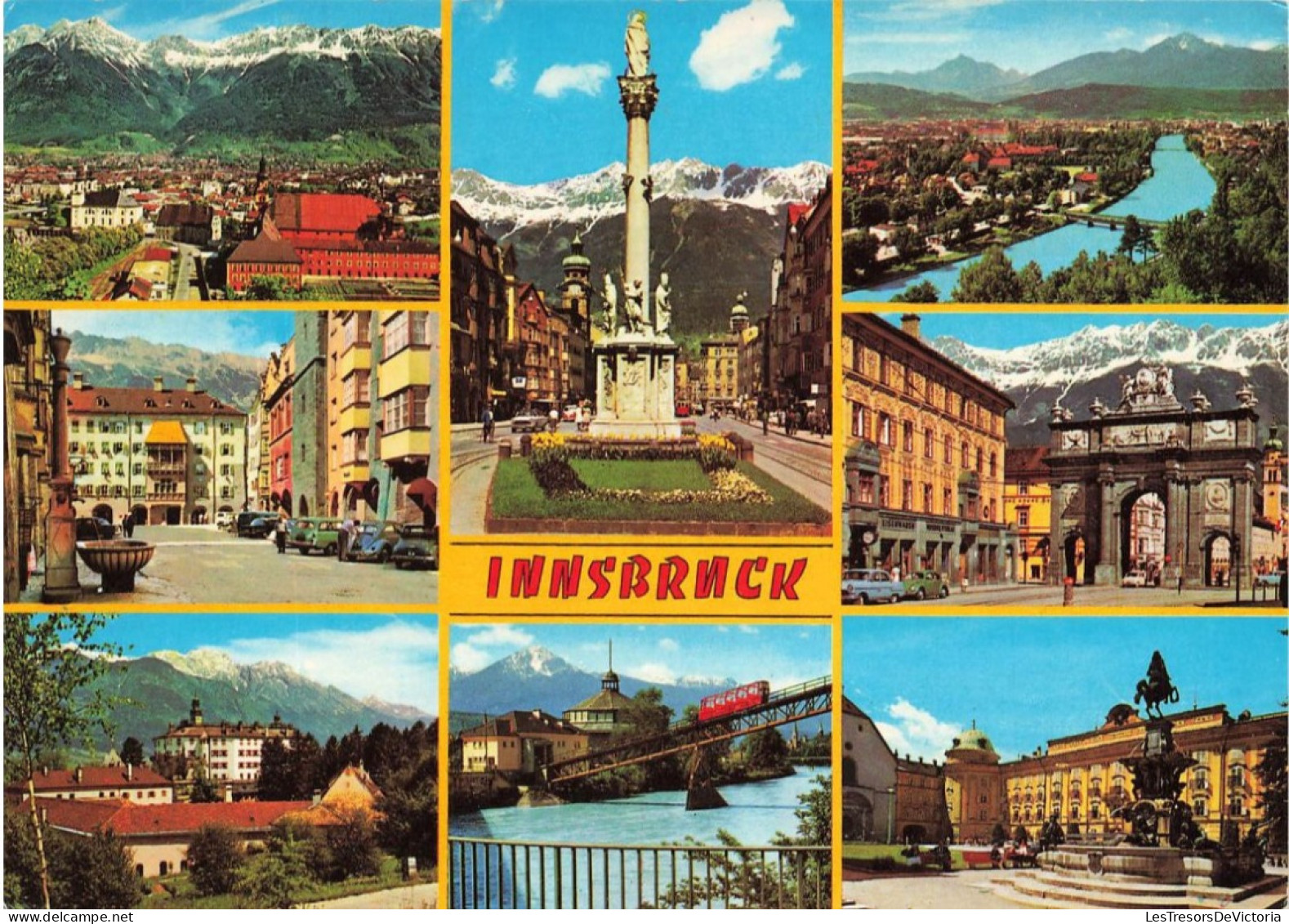 AUTRICHE - Innsbruck - Monuments - Ponts - Statue - Colorisé - Carte Postale - Innsbruck