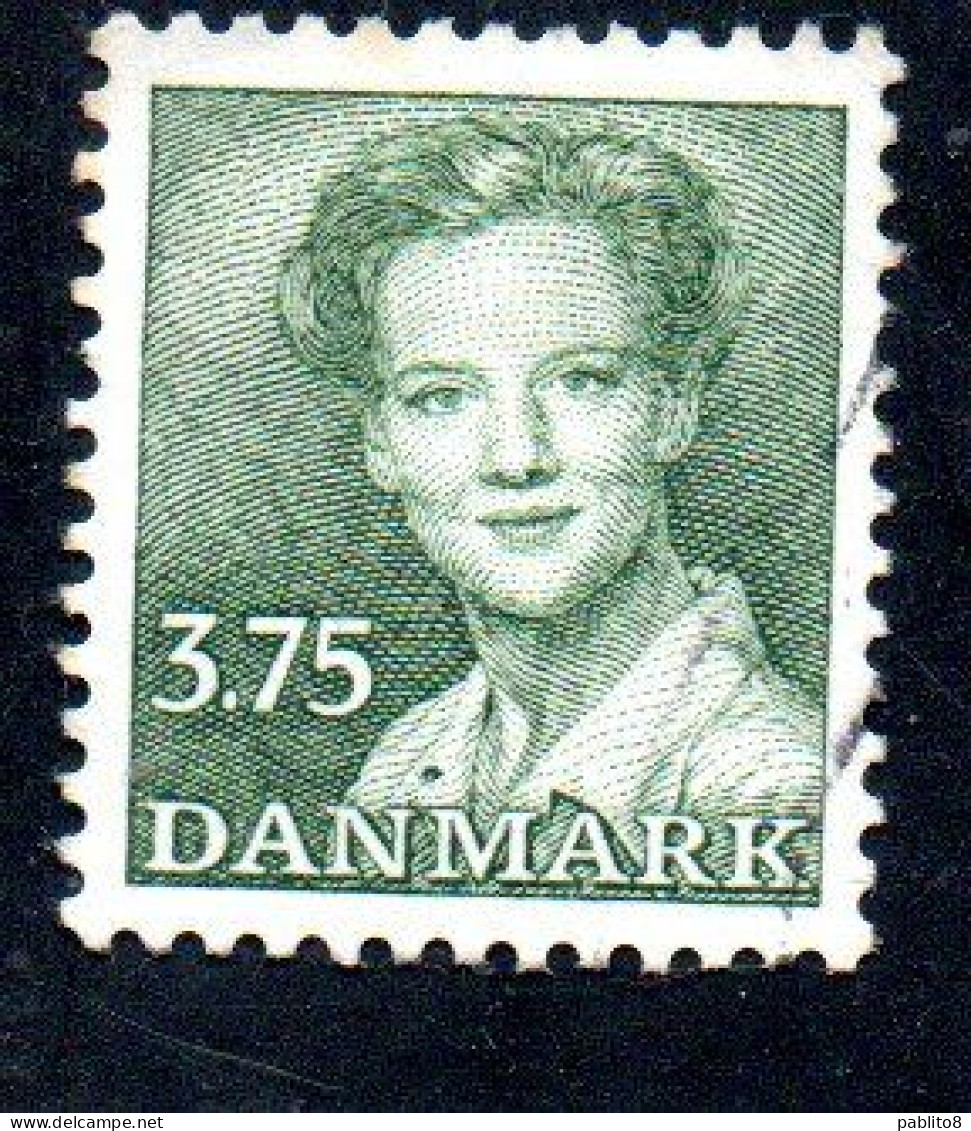 DANEMARK DANMARK DENMARK DANIMARCA 1986 1990  QUEEN MARGRETHE II 3.75k USED USATO OBLITERE - Oblitérés