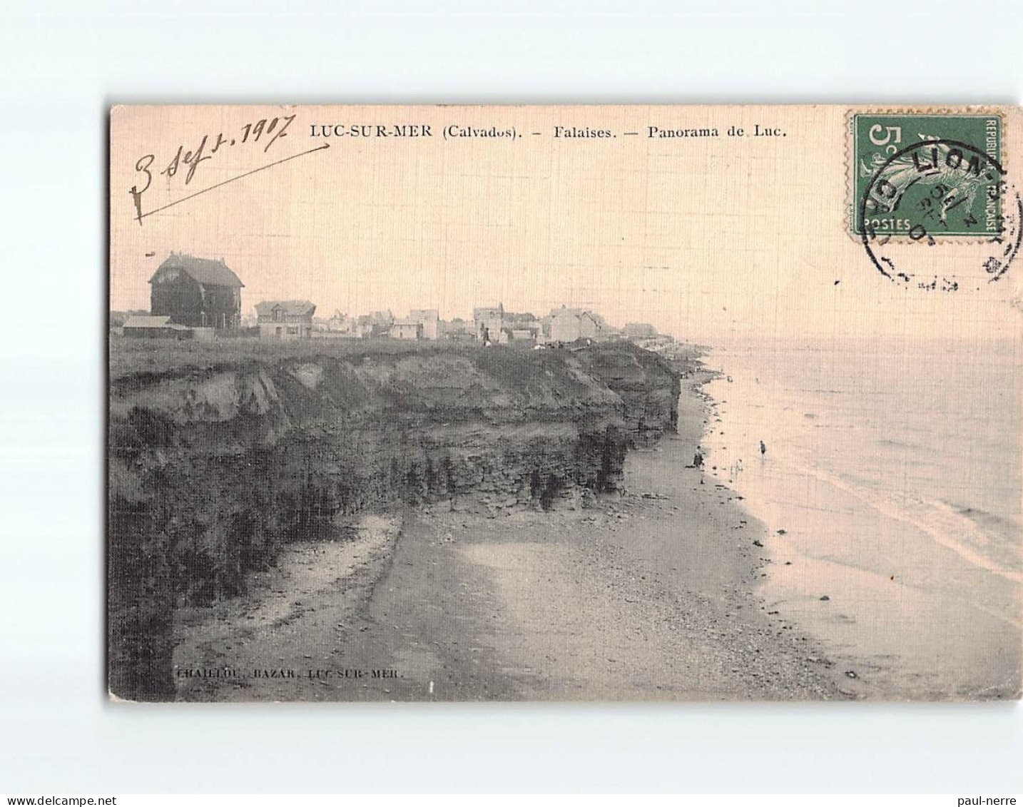 LUC SUR MER : Falaises, Panorama De Luc - état - Luc Sur Mer