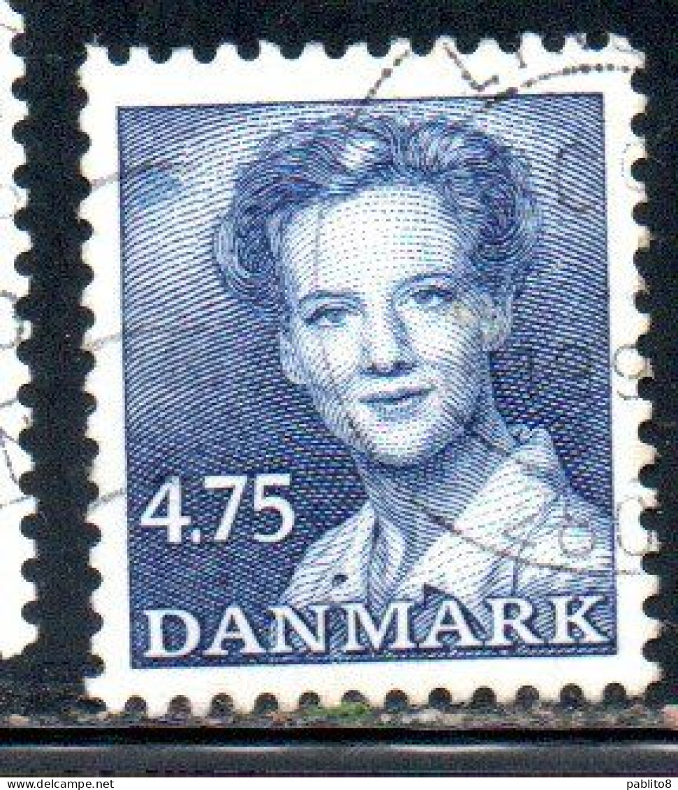 DANEMARK DANMARK DENMARK DANIMARCA 1986 1990  QUEEN MARGRETHE II 4.75k USED USATO OBLITERE - Used Stamps