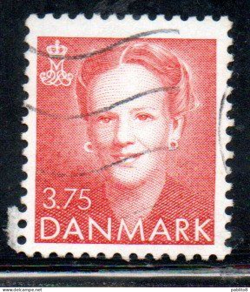 DANEMARK DANMARK DENMARK DANIMARCA 1990 1998  QUEEN MARGRETHE II 3.75k USED USATO OBLITERE - Oblitérés