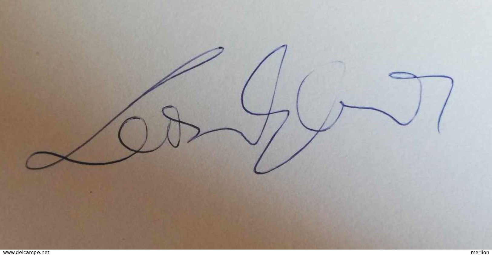 D203327  Signature -Autograph  - Gustav Leonhardt (1928–2012) Was A Dutch Musician Church Organist  In Amsterdam - Singers & Musicians