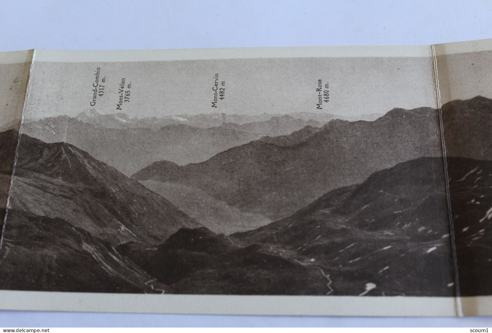 Carte PANORAMIQUE Des Alpes 8 Volets Edition Beroud Bourg St Maurice - Other & Unclassified