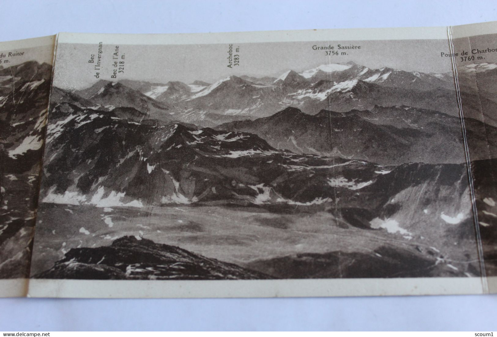 Carte PANORAMIQUE Des Alpes 8 Volets Edition Beroud Bourg St Maurice - Other & Unclassified