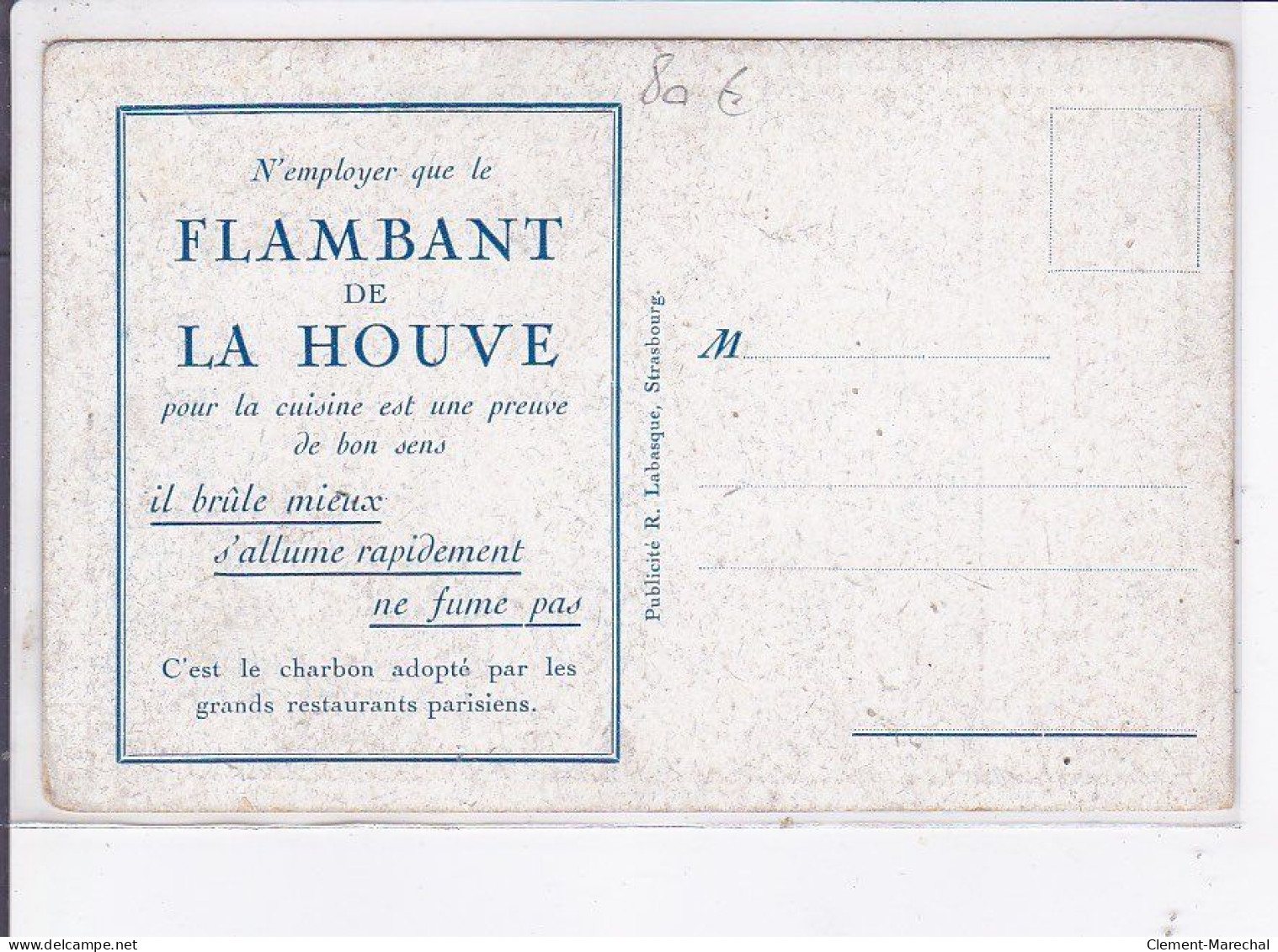 PUBLICITE : Le Flambant De La Houve - Charbon (les Ateliers Labasque) Très Bon état - Publicité