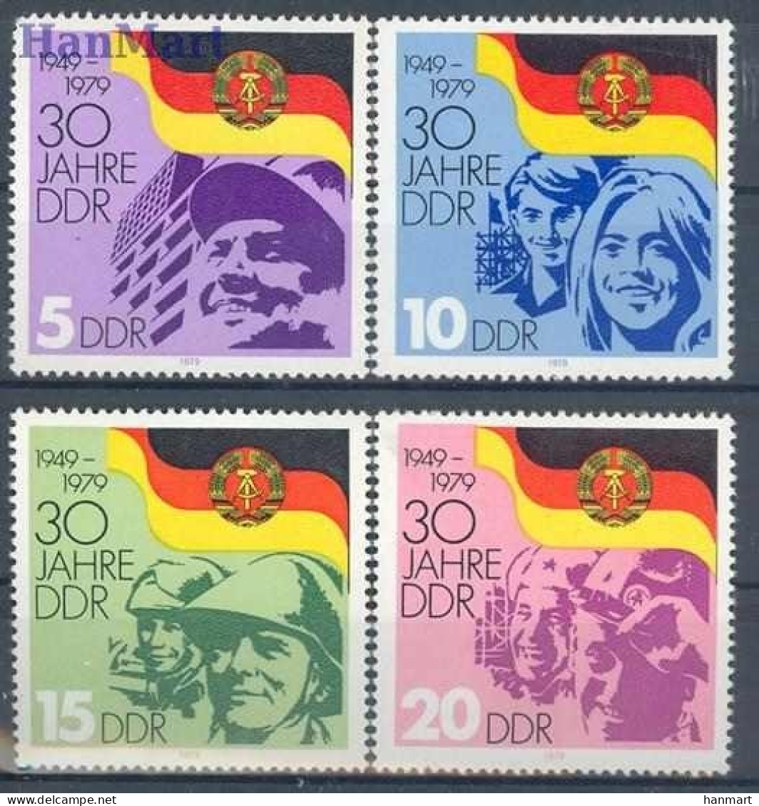 Germany, Democratic Republic (DDR) 1979 Mi 2458-2461 MNH  (ZE5 DDR2458-2461) - Militaria