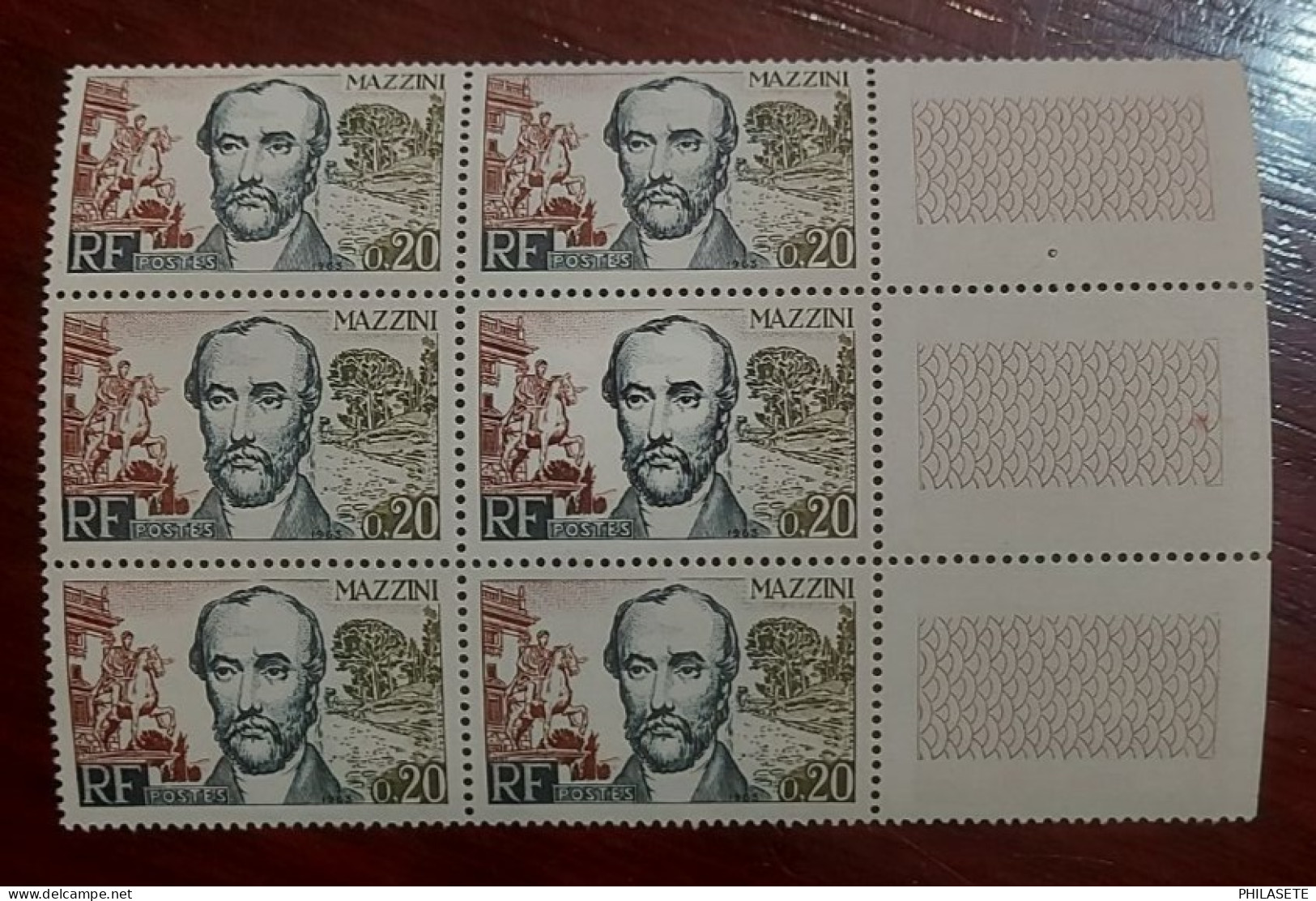 France 1963 Neufs N** Bloc De 6 Timbres YT N° 1384 Mazzini - Neufs