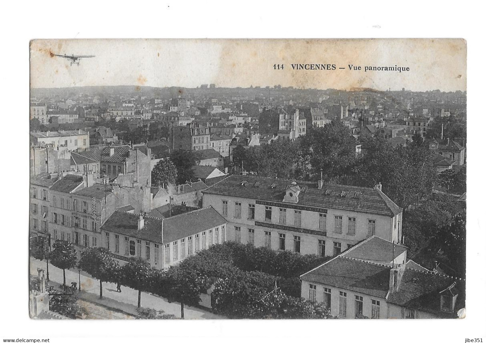 Vincennes Vue Panoramique + Avion - Vincennes