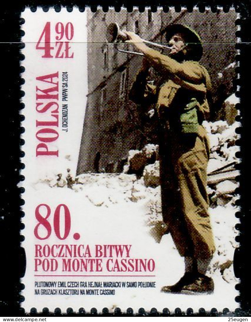 POLAND 2024 80TH ANNIVERSARY OF THE BATTLE OF MONTE CASINO MNH - Unused Stamps