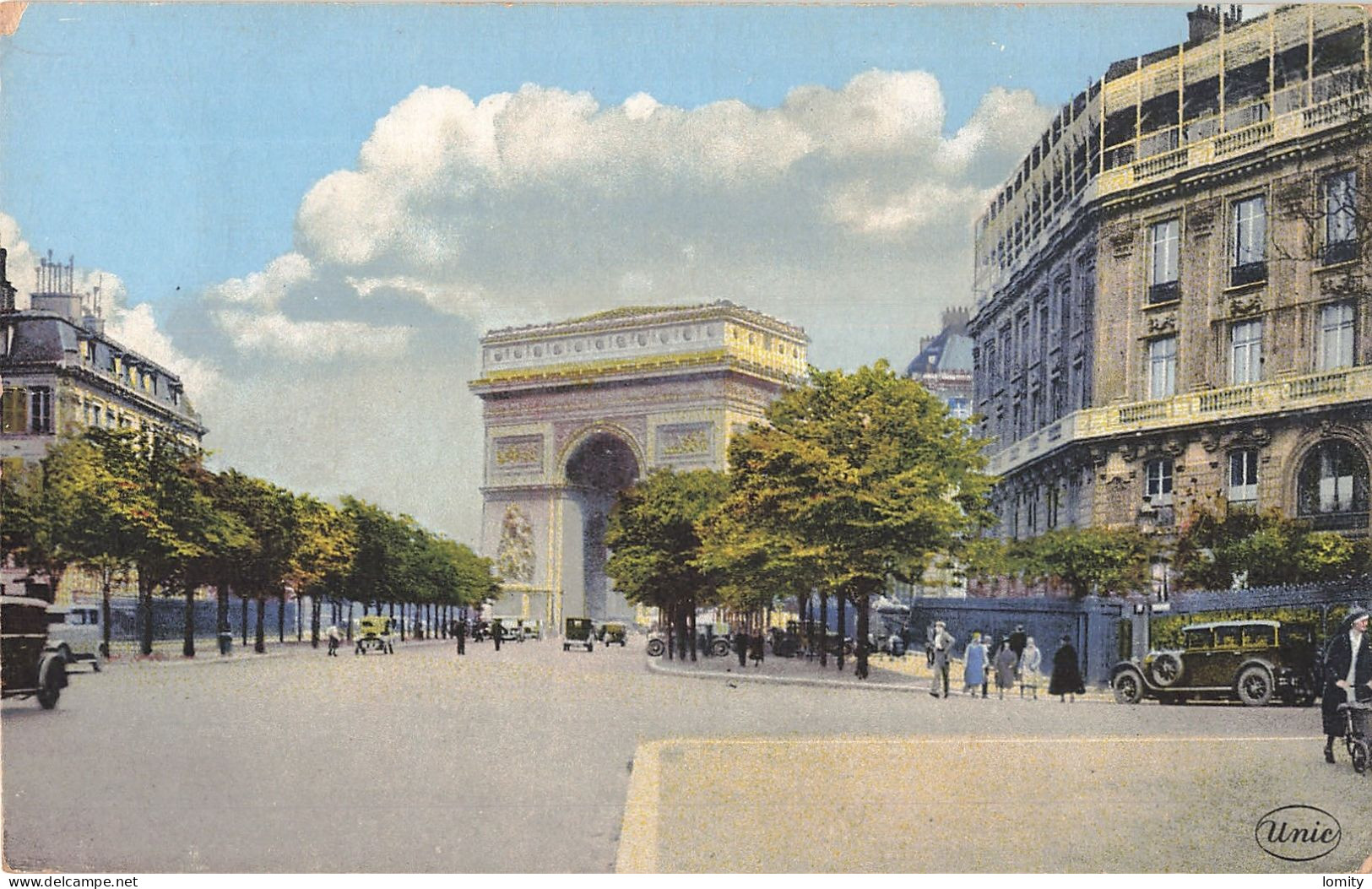 75 Paris 16e Avenue Foch Et Arc De Triompe De L' Etoile CPA Carte Couleur  ça C'est Paris , Voiture Auto - Arrondissement: 16