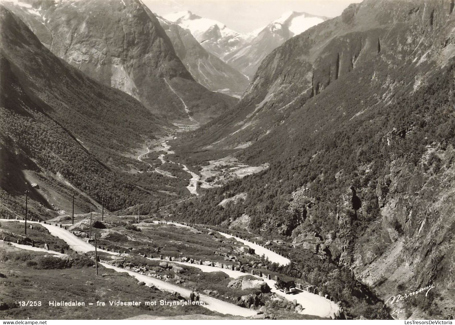 NORVEGE  - Hjelledalen  - Fra Videsaater Mot  Strynsfjellene - Animé - Carte Postale - Norway