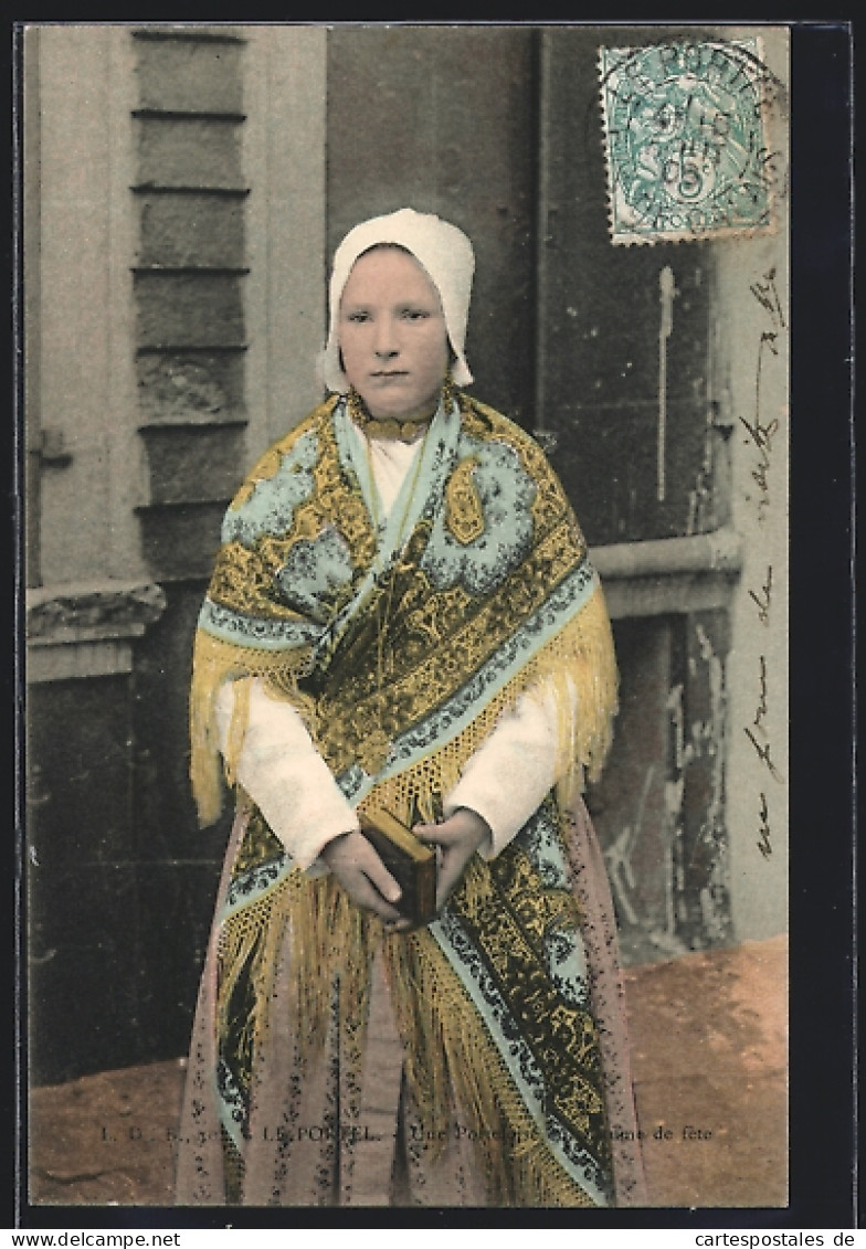 CPA Le Portel, Jeune Porteloise En Costume De Fete, Dame En Costume Typique  - Sin Clasificación