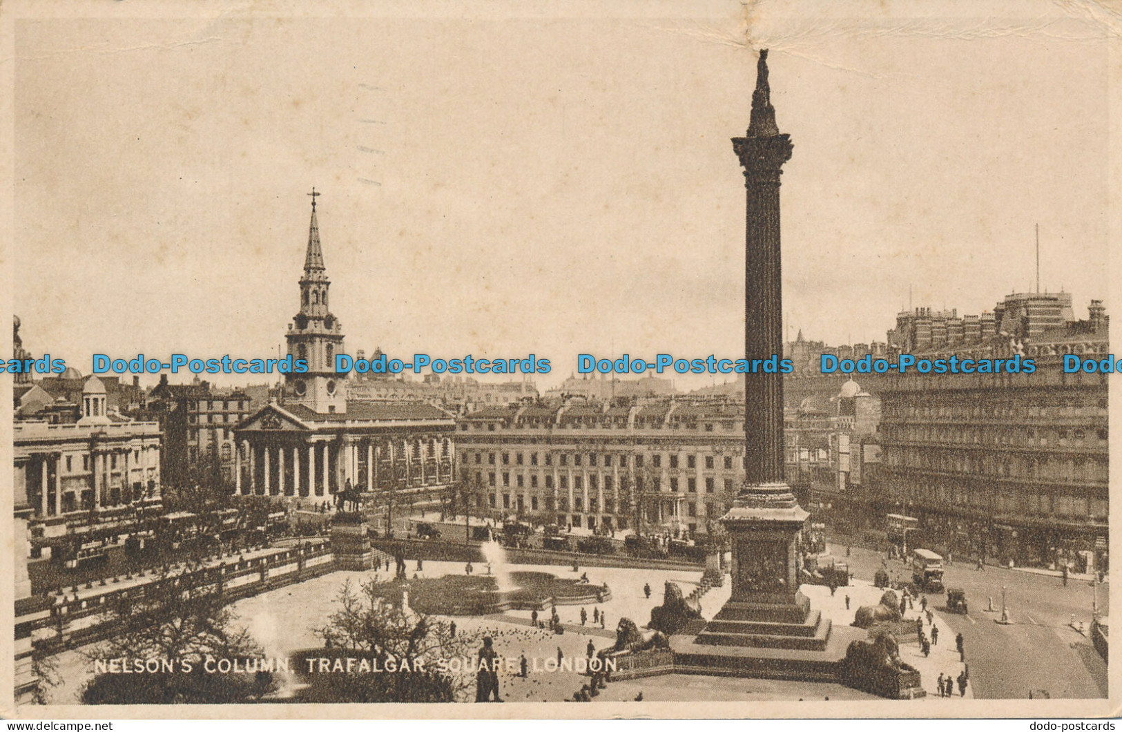 R104451 Nelsons Column. Trafalgar Square. London. RP. 1933 - Other & Unclassified