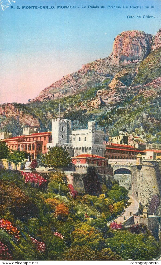 Postcard Monaco Monte Carlo Prince's Palace - Monte-Carlo
