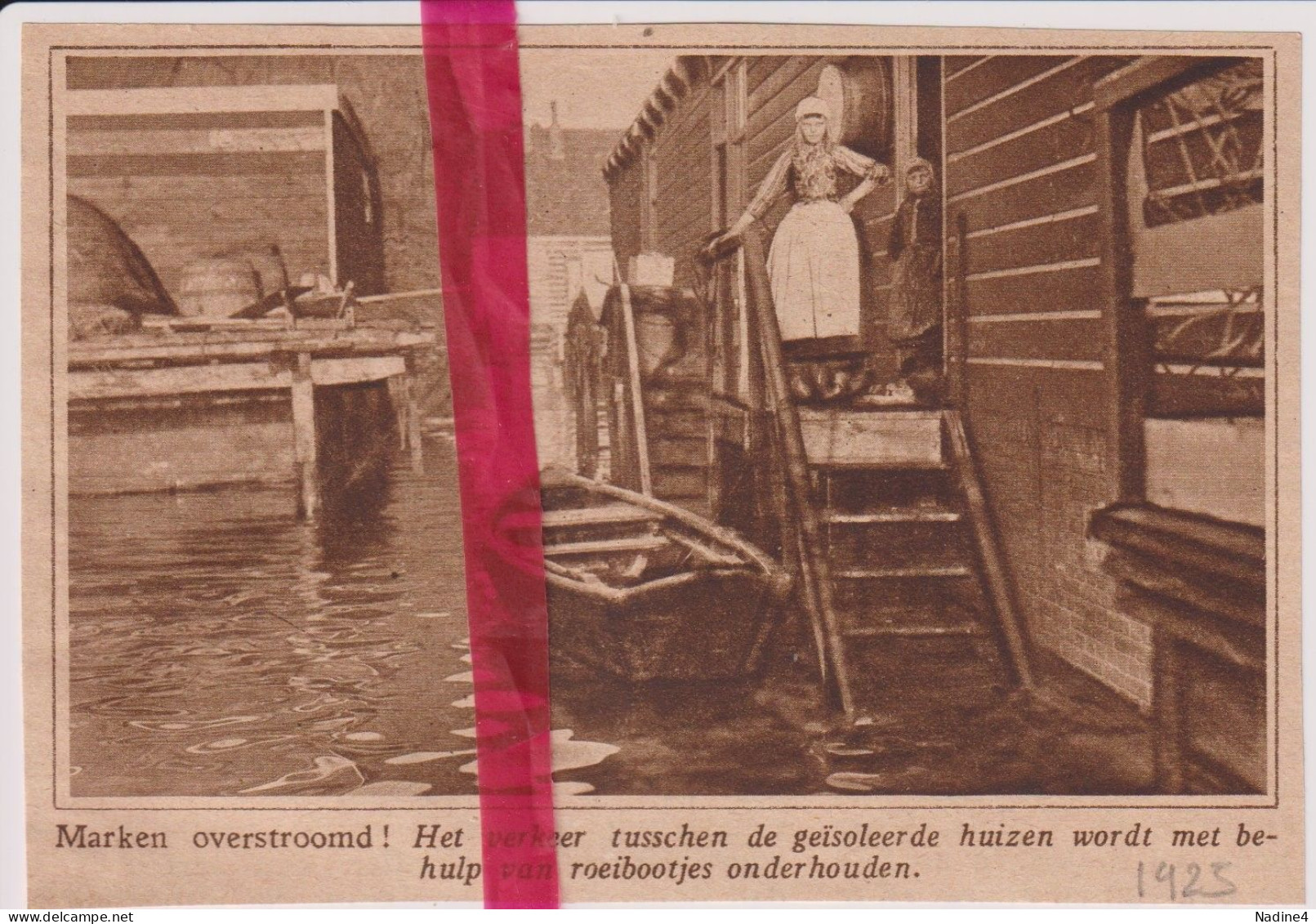 Marken Overstroomd - Orig. Knipsel Coupure Tijdschrift Magazine - 1925 - Non Classés