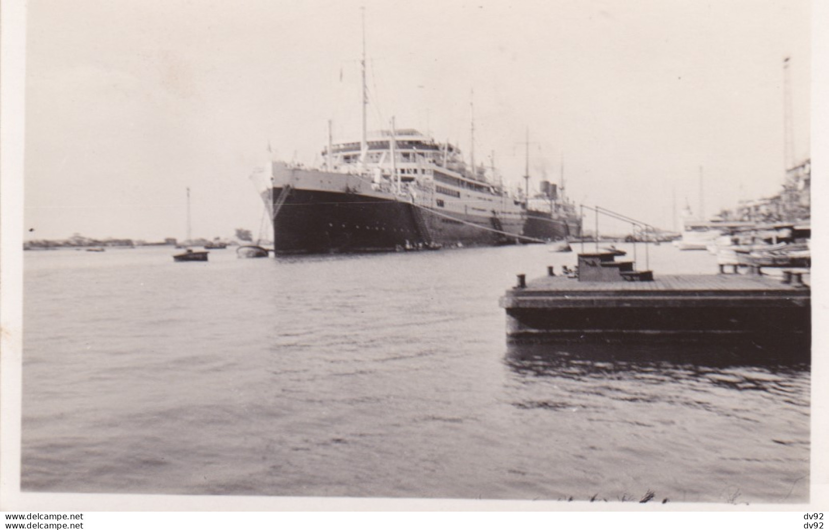 CANAL DE SUEZ ET BATEAUX CIRCA 1930 - Boats