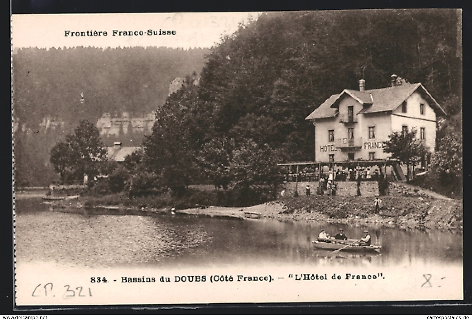 CPA Bassins Du Doubs, L`Hotel De France  - Andere & Zonder Classificatie