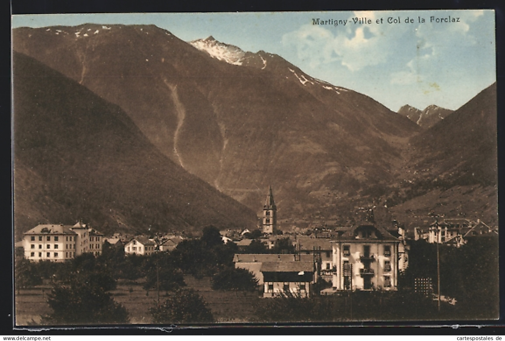 AK Martigny, Ville Et Col De La Forclaz  - Martigny