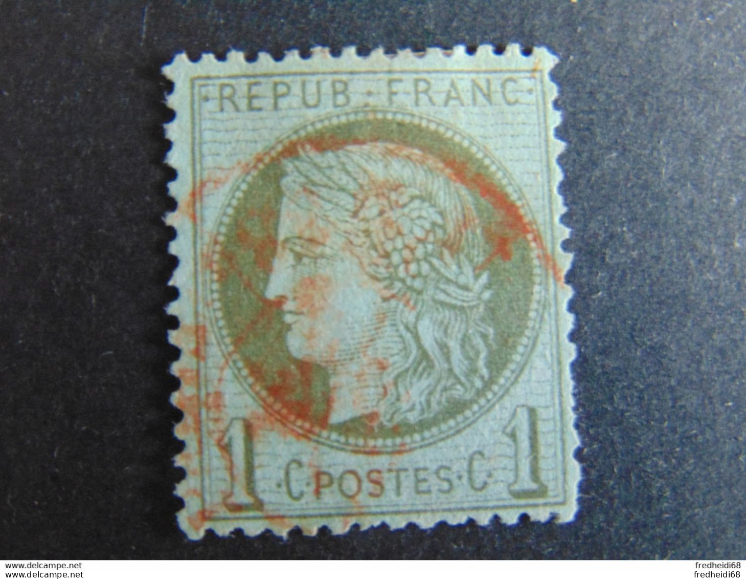 Très Beau N°. 50 Oblitéré Du Cachet Rouge Des Imprimés - 1871-1875 Cérès