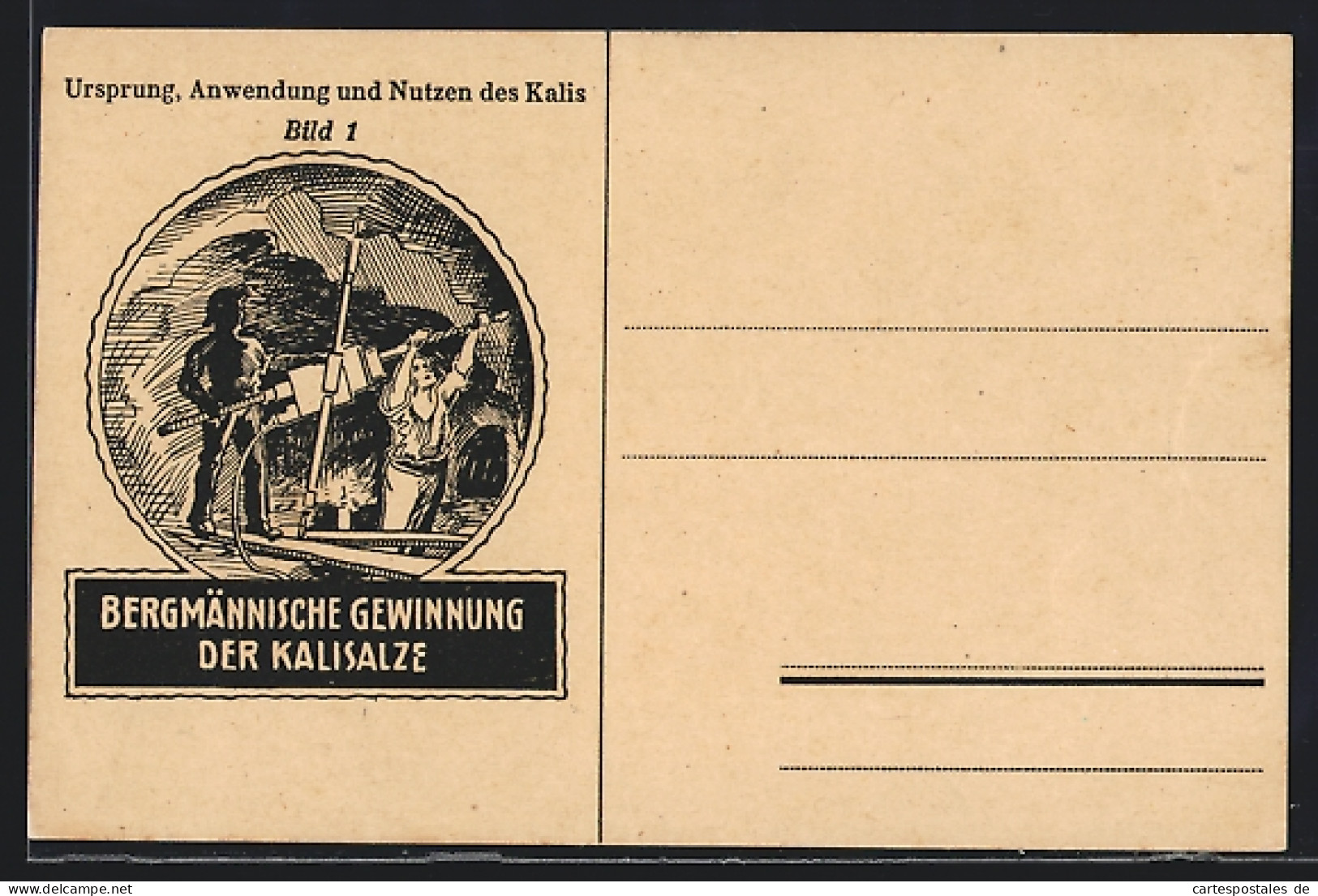 AK Bergmännische Gewinnung Der Kalisalze, Salzbergwerk  - Mines