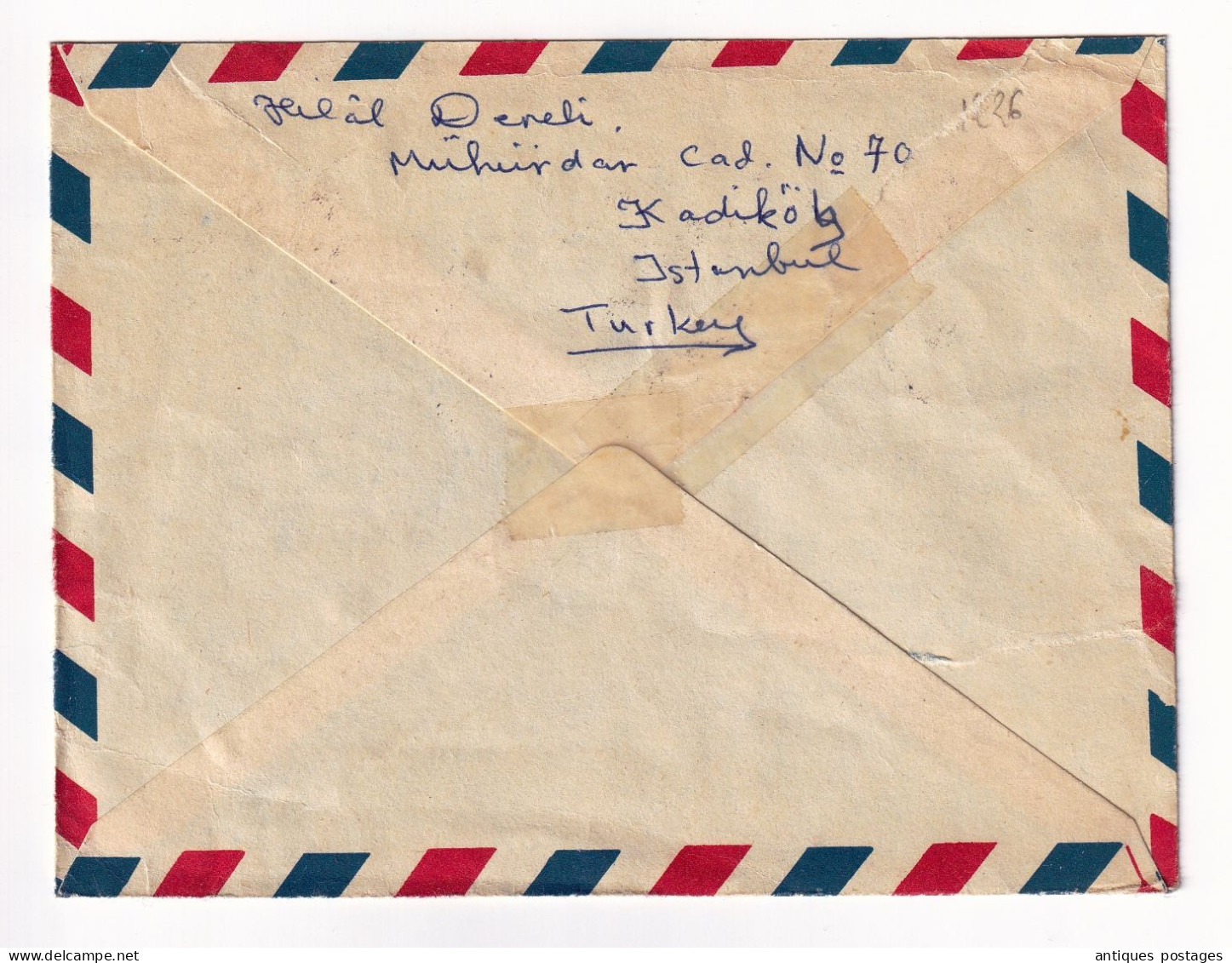 Lettre 1971 Turquie Turquey Istanbul Mustafa Kemal Atatürk Nice - Lettres & Documents