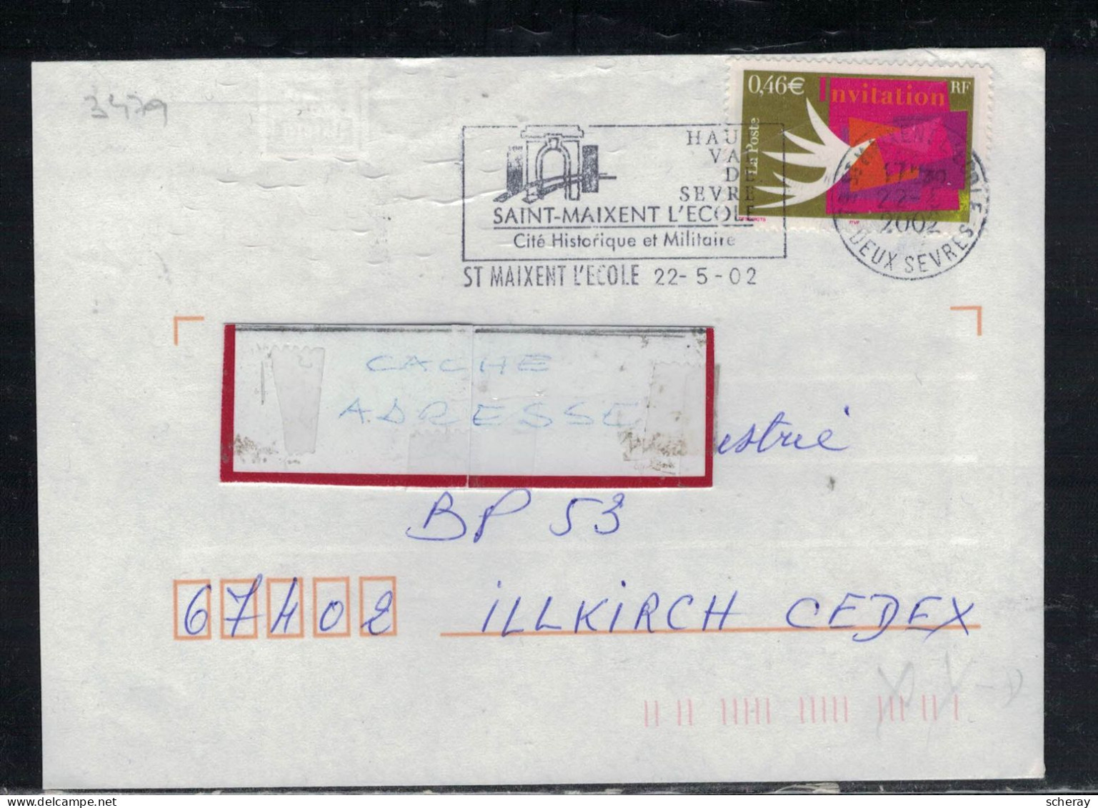 YT 3479 SSL/ST MAIXENT L'ECOLE 22/5/02 FAG HAUT VAL DE SEVRE - 1961-....