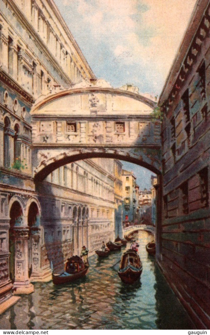 CPA - VENEZIA - Illustration Pont Des Soupirs ... Edition A.Scrocchi. Milano - Venezia