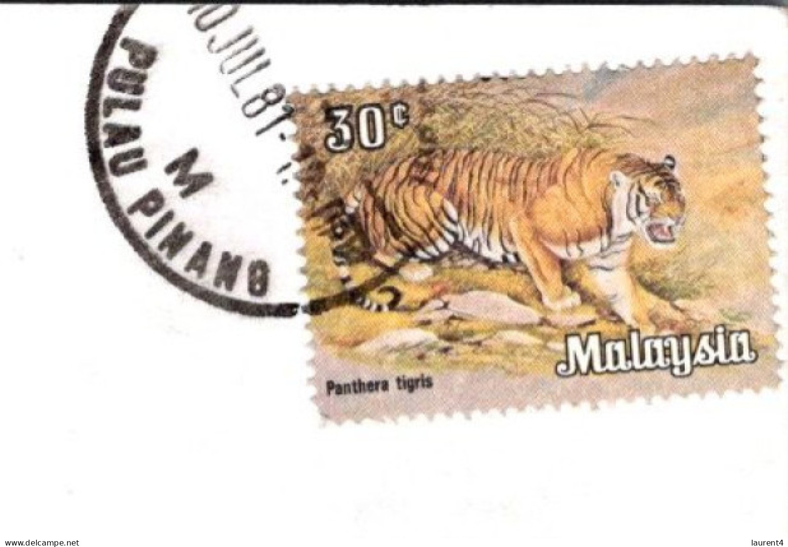 21-5-2024 (5 Z 45) Malaysia (posted To Australia 1981 Tiger Stamp) Golden Sands Hotel In Penang - Hotel's & Restaurants