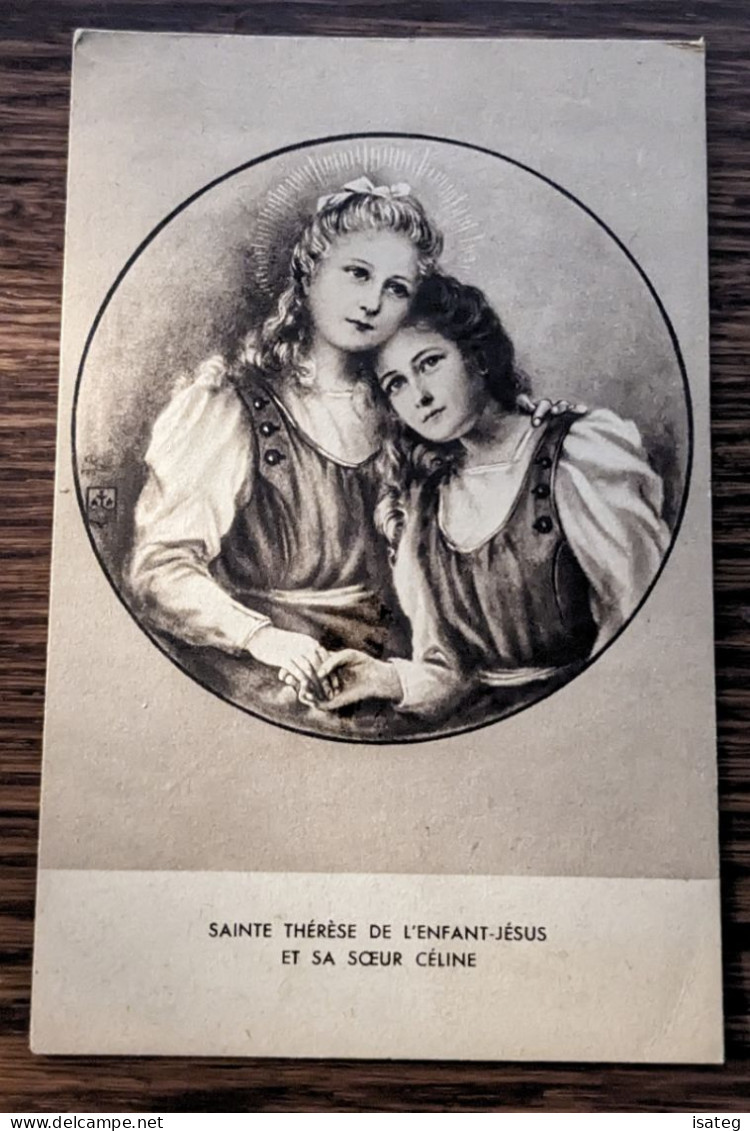 Carte Postale Ancienne Sainte Thérèse De L'enfant Jésus Et Sa Soeur Céline - Ohne Zuordnung