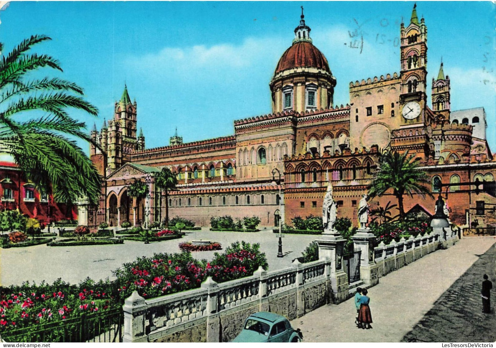 ITALIE - Palermo - La Cathédrale - Der Dom - The Cathedral - Animé - Colorisé - Carte Postale Ancienne - Palermo