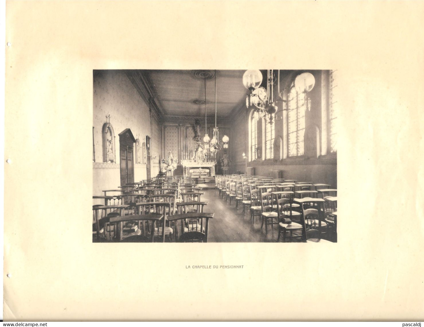 BRAINE-LE-COMTE - Ecole Soeurs Notre-Dame - La Chapelle Du Pensionnat - Ancienne Photo Imprimée Sur Papier - Ohne Zuordnung