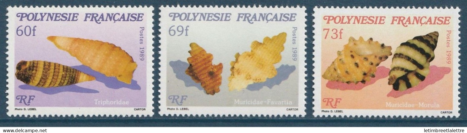 Polynésie Française - YT N° 343 à 345 ** - Neuf Sans Charnière - 1989 - Ongebruikt