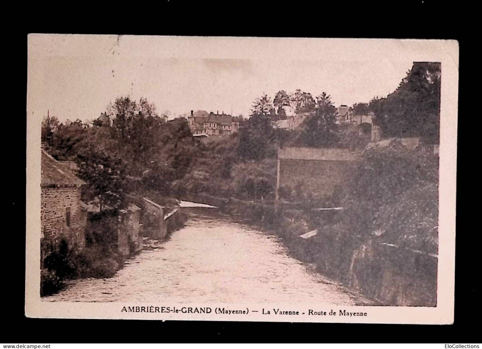 Cp, 53, Ambrières Le Grand, La Varenne, Route De Mayenne, Voyagée - Other & Unclassified