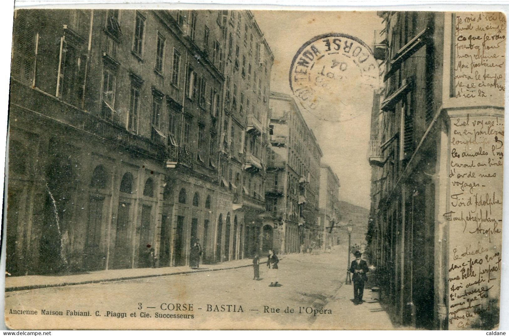 -2B - CORSE  - BASTIA - Rue De L'Opera - Bastia