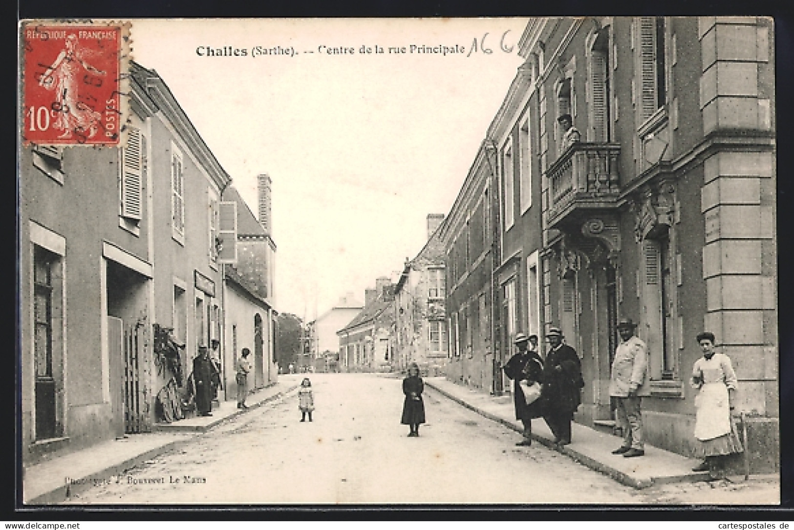 CPA Challes, Centre De La Rue Principale  - Andere & Zonder Classificatie