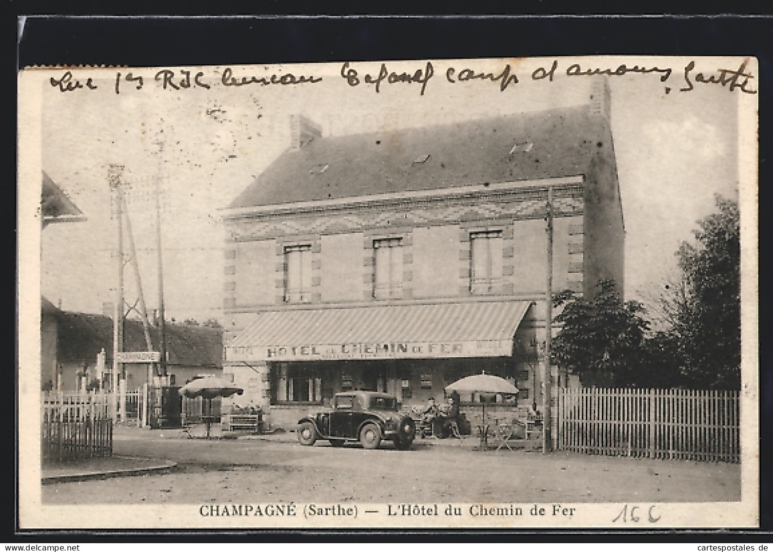 CPA Champagné, L`Hotel Du Chemin De Fer  - Andere & Zonder Classificatie