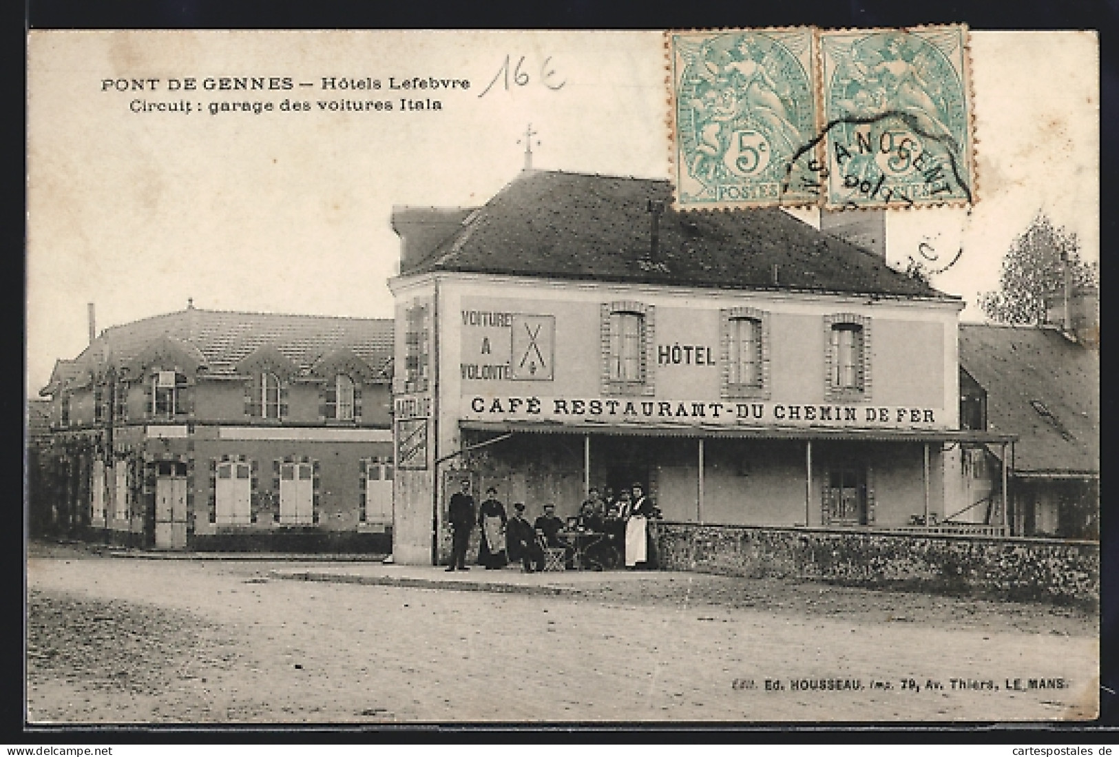 CPA Pont De Gennes, Hotels Lefebvre  - Andere & Zonder Classificatie