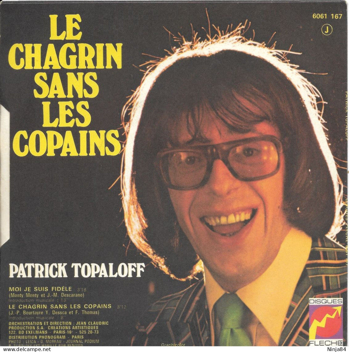 SP 45 RPM (7") Patrick Topaloff  "  Moi Je Suis Fidèle  " - Autres - Musique Française